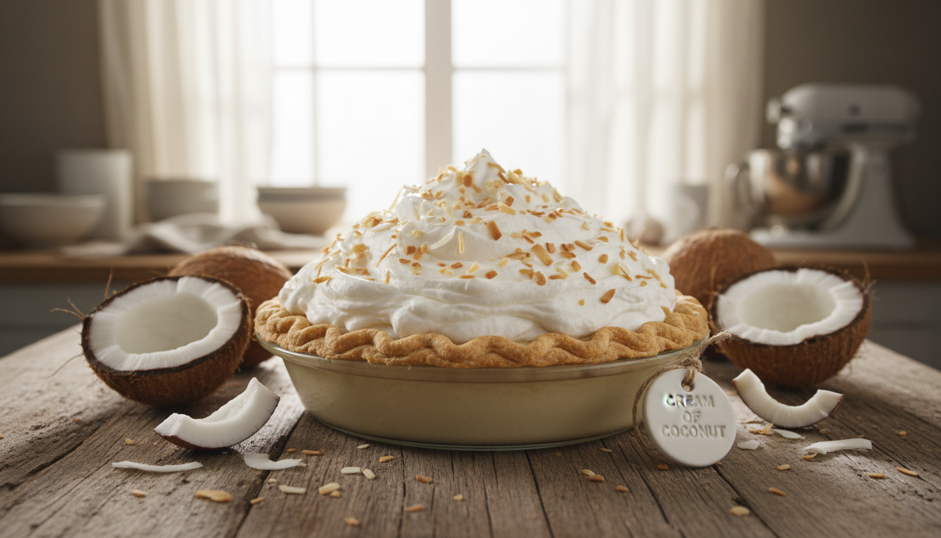 coconut pie recipe with cream of coconut